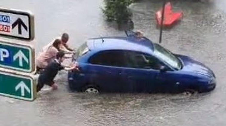 Los vídeos más espectaculares que deja en Valladolid la «tormenta del siglo»